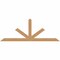 Ekena Millwork Saratoga Timber Gable Bracket, Western Red Cedar, 108"W x 40"H x 1 1/2"D x 5 1/2"F, 9/12 Pitch GBW108X40X0206SAR00SWR - alternate 1